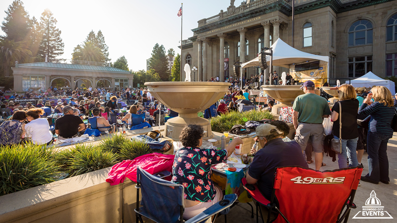 We celebrate 17 Years of Summer of Music at Redwood City at the Courthouse Square!